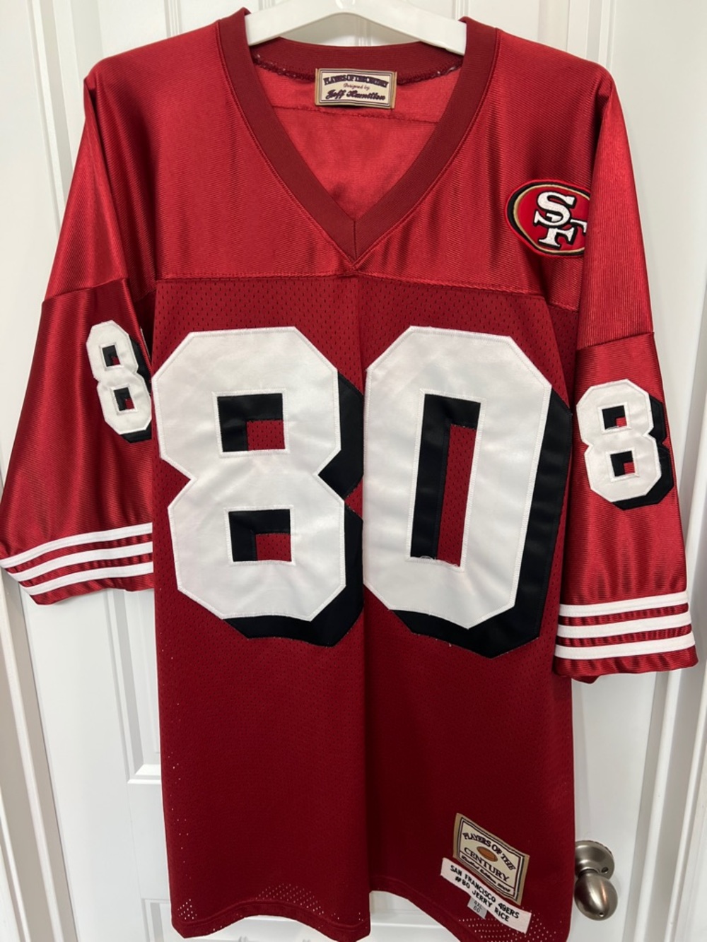 Jeff Hamilton Jerry Rice SF 49ers Jersey 4XL 60 Players Century‎ 2004 Stitched